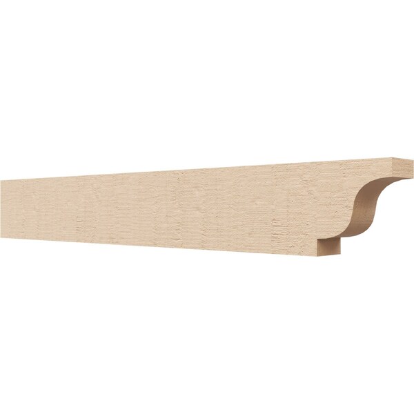Ekena Millwork 2in. W x 4in. H x 28in. L Newport Woodgrain TimberThane Rafter Tail, Primed Tan RFTUR02X04X28NEWRCPR - main
